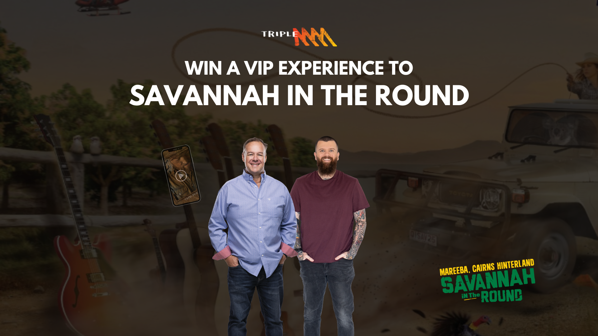 TRIPLE M’S RUSH HOUR IS GIVING YOU THE CHANCE TO WIN A VIP TRIP TO SAVANNAH IN THE ROUND!